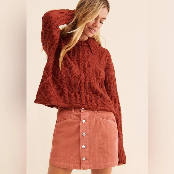 NWT $60 Free People RAY Corduroy Mini Skirt - Picture 5 of 10